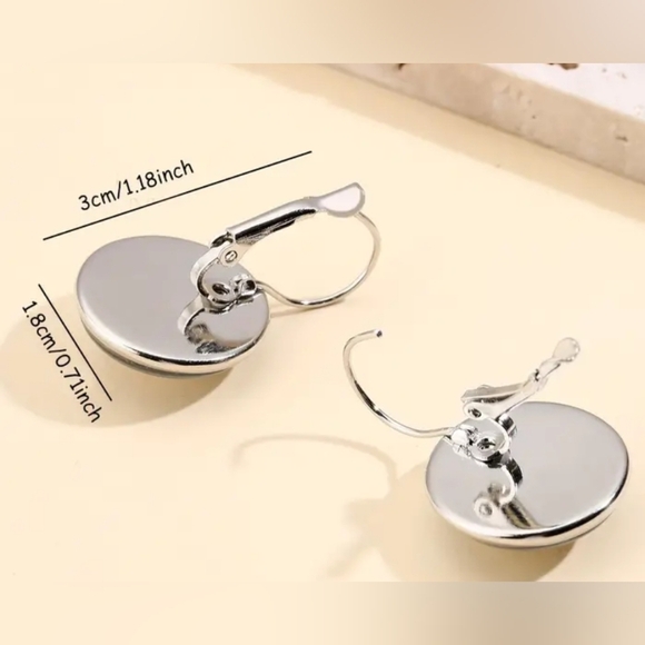 2/$30 Or 3/$35 Colorful Y2K Floral Blue and Pink Crystal Glass Earrings-(#0149) - Picture 3 of 5